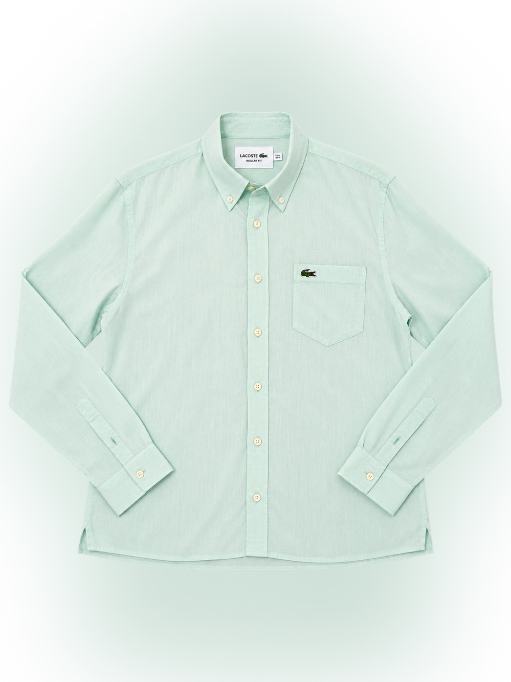 Lacoste Men's Light Mint Button-Down Shirt